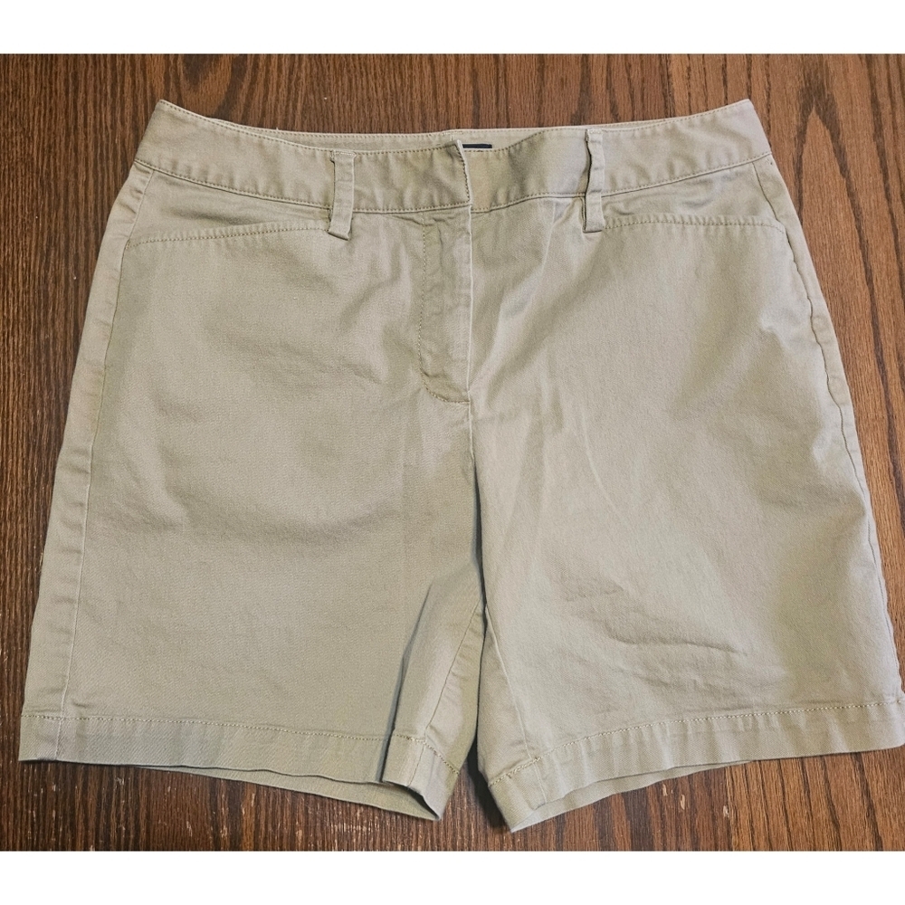 Lands' End Woman's Midrise Khaki Shorts